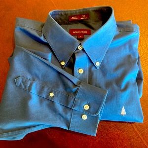 Nordstrom LS Button Down Twill Boat Shirt